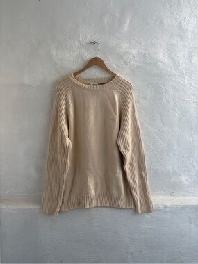 vintage inspired 100% cotton  Timberland ribbed-knit crewneck sweater